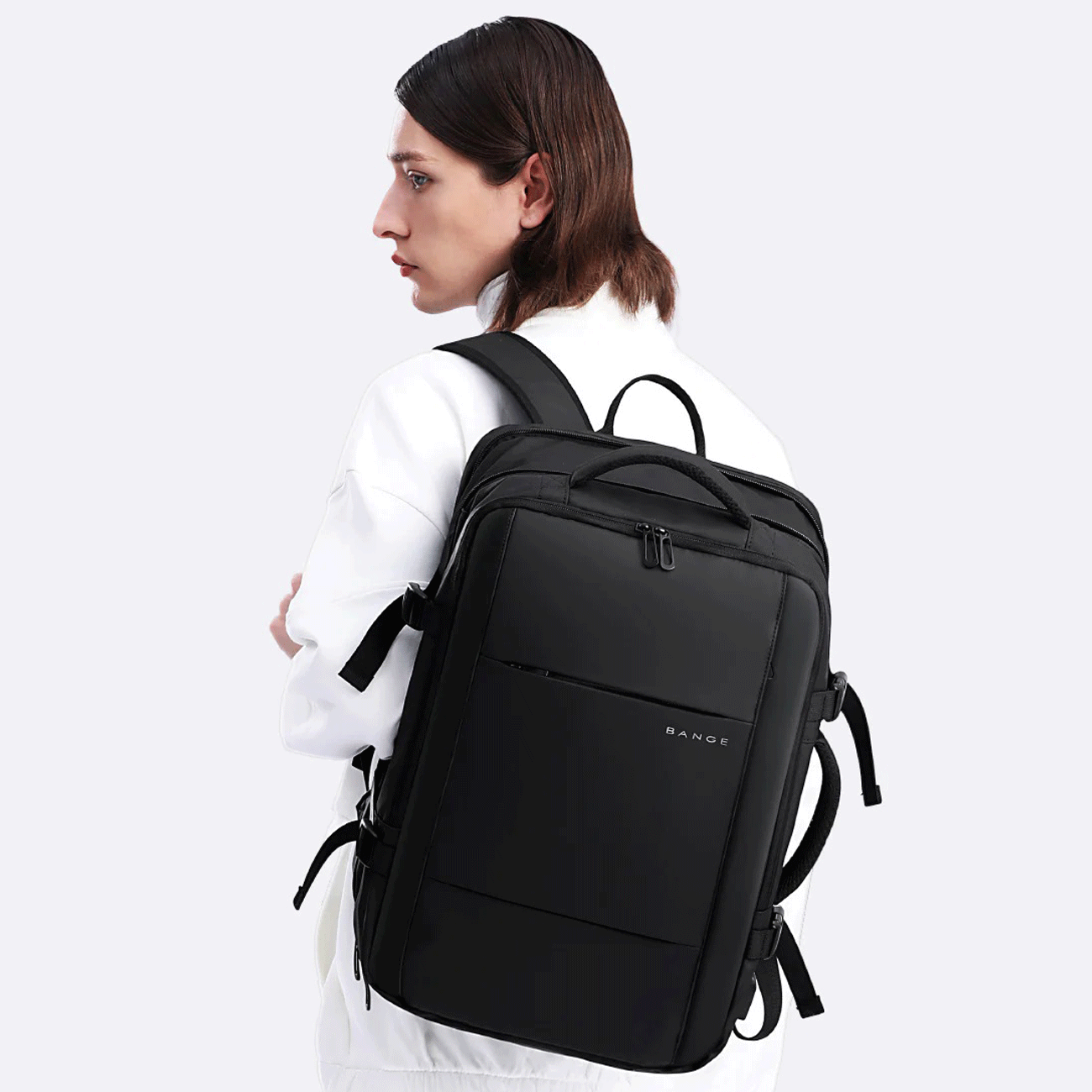 کوله پشتی مسافرتی لپ تاپ بنج مدل 3028 مناسب برای لپ تاپ های 15.6 اینچی به همراه پمپ وکیوم